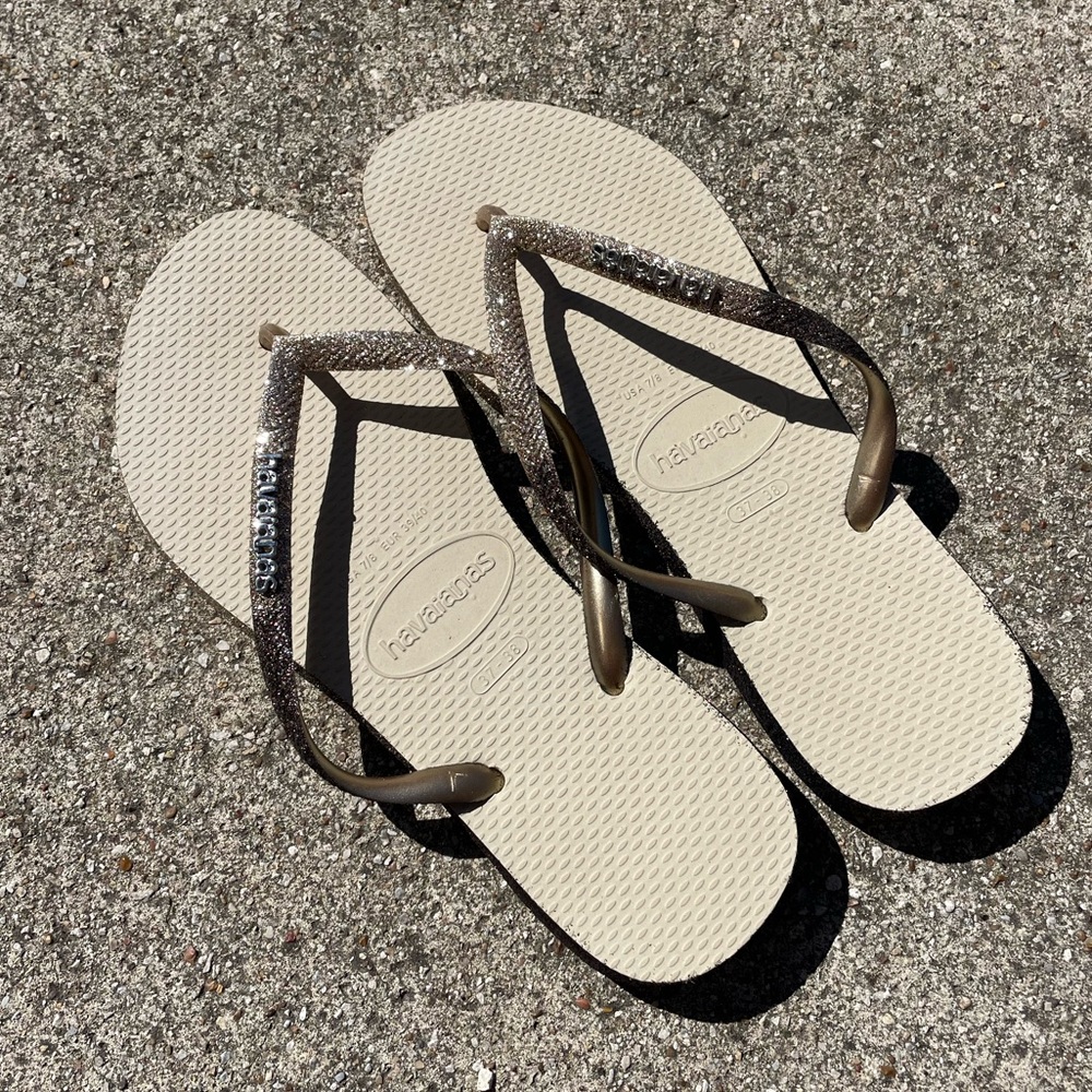 Slim Sparkle Havaianas Flip Flops